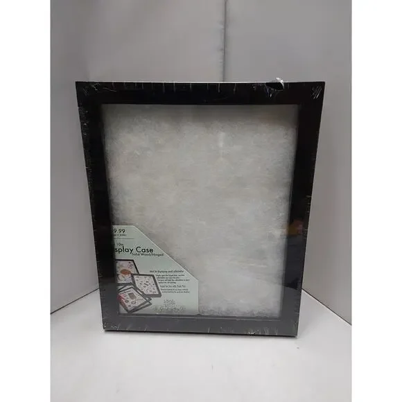 New Display Case table top Shadow box Style by Green Tree Gallery 11 x 9" wood - Picture 1 of 4